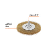 CARDA CIRCULAR PARA TALADRO 4" FINA
