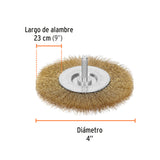 CARDA CIRCULAR PARA TALADRO 4" FINA