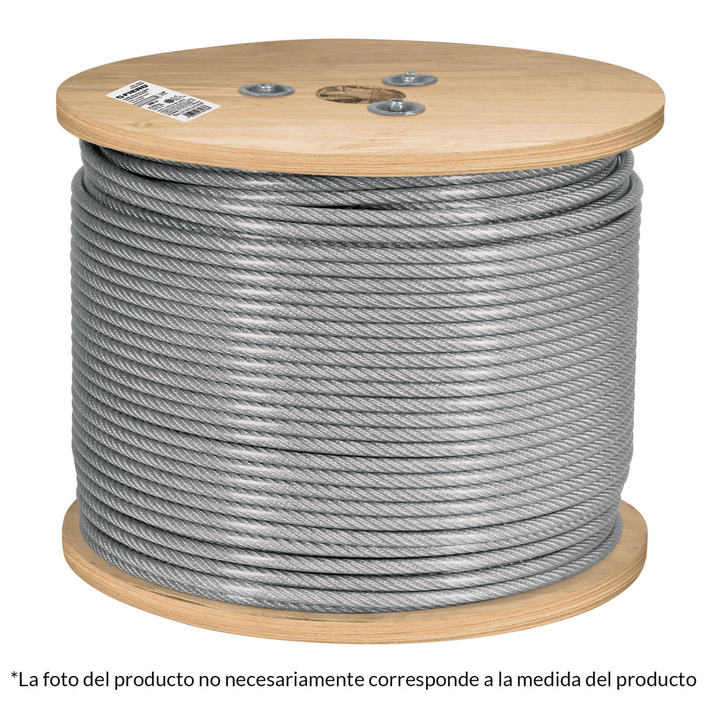 Cables Rigidos CABLE DE ACERO RÍGIDO 1/16' RECUBIERTO DE PVC 300 M – Ferreterías CG