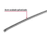 CABLE DE ACERO 1/16', RIGIDO