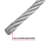 CABLE DE ACERO 1/4', RIGIDO