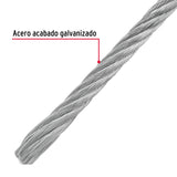 CABLE DE ACERO 1/8', FLEXIBLE