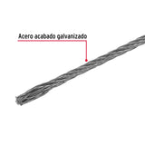 CABLE DE ACERO 1/8', RÍGIDO