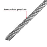 CABLE DE ACERO 3/32', RIGIDO