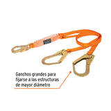 CABLE DE PROTECCIÓN CON 2 GANCHOS, 1.8 M