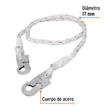 CABLE DE PROTECCION 2 GANCHOS 2.0M