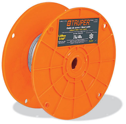 CABLE 1/16'X250 FT, CONST 7X7