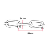 CADENA TIPO VICTOR 3.4 MM POR METRO ROLLO C/30 MT