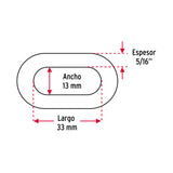 CADENA GALVANIZADA DE 5/16'