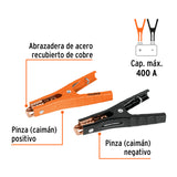 CABALLETE CON 2 CAIMANES PARA CABLES PASA CORRIENTE, TRUPER