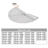CALIBRADOR DE 26 LAINAS 0.0015 A 0.025'