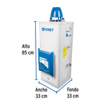 CALENTADOR ELECTRSNICO DE PASO 9 L 2 SERVICIOS GAS NATURAL