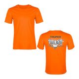 CAMISETA NARANJA ESTAMPADA 100% ALGODSN, TALLA 42, TRUPER