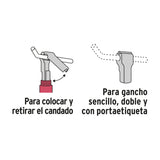 CAJA CON 100 CANDADOS PARA GANCHO Y 1 LLAVE MAGNITICA