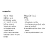 CANTEADORA DE 8', 2 HP