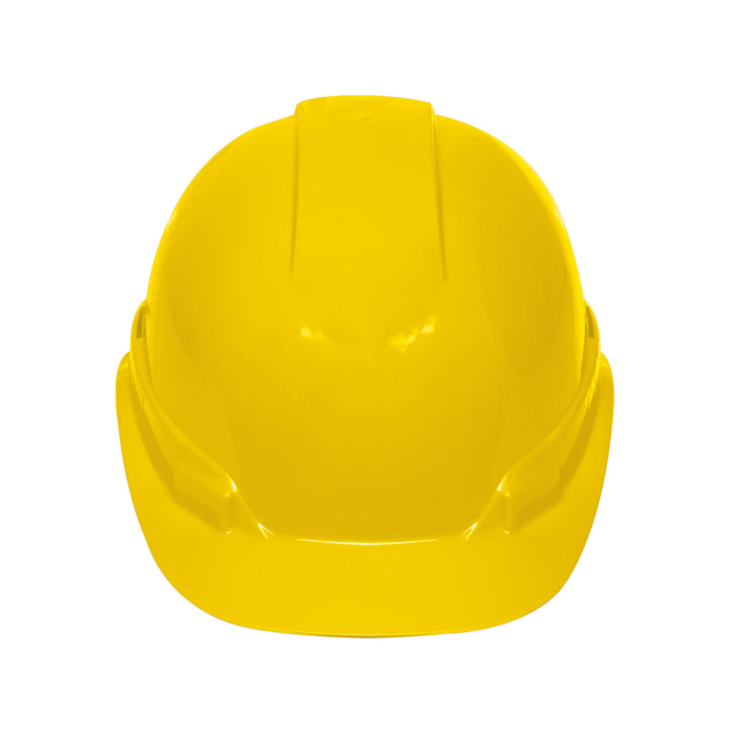 CASCO DE SEGURIDAD VENTILADO, AJUSTE DE MATRACA, AMARILLO