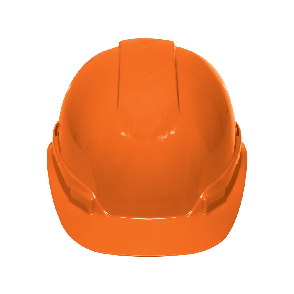 CASCO DE SEGURIDAD VENTILADO, AJUSTE DE MATRACA, NARANJA