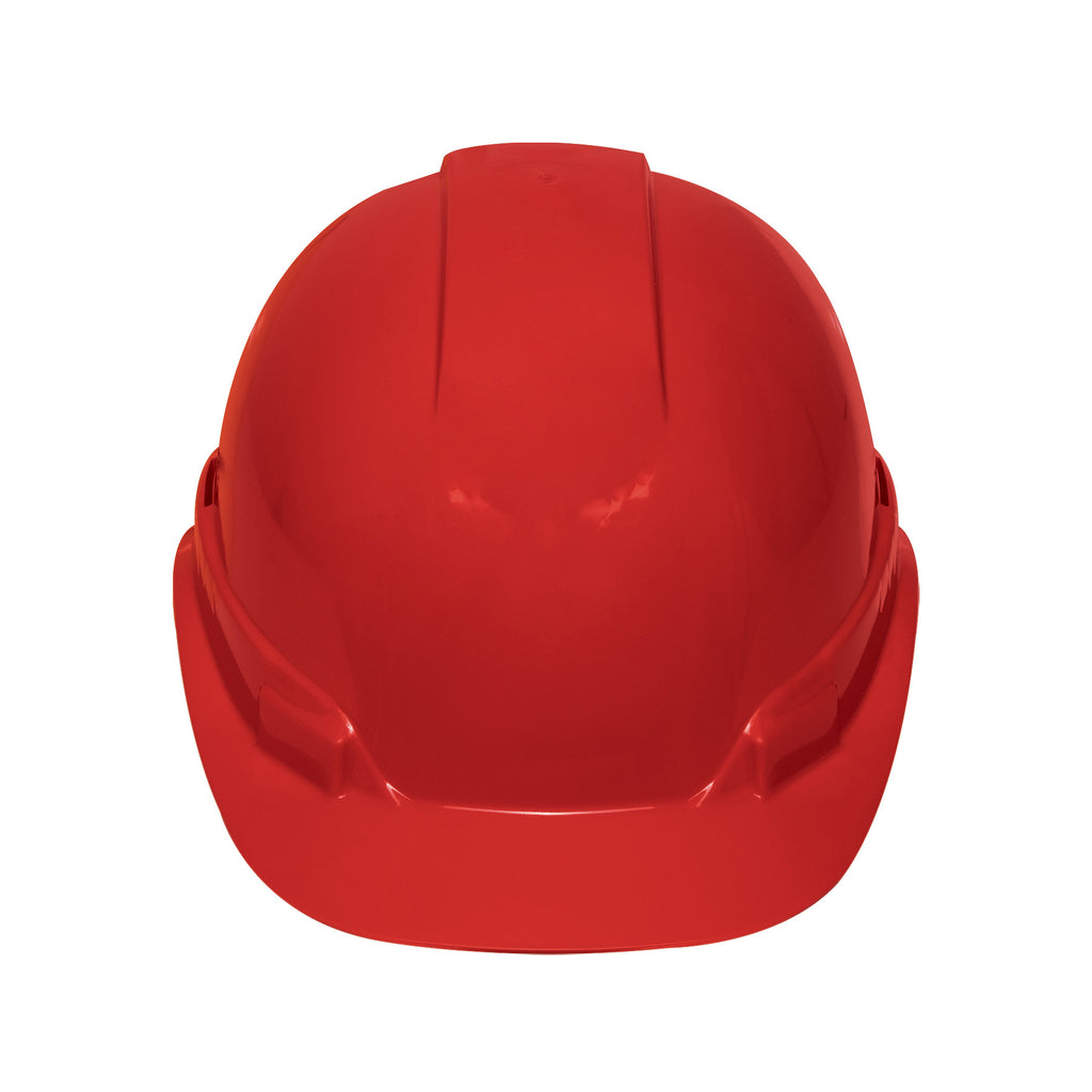 CASCO DE SEGURIDAD VENTILADO, AJUSTE DE MATRACA, ROJO