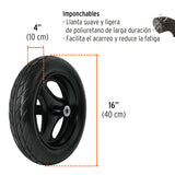 CARRETILLA 5 FT, LLANTA IMPONCHABLE