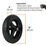 CARRETILLA 5.5 FT3 IMPONCHABLE, BASTIDORES MADERA, TRUPER