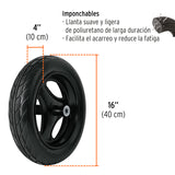 CARRETILLA 5.5 FT, LLANTA IMPONCHABLE