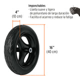 CARRETILLA 5.5FT3 IMPONCHABLE BASTIDOR TUBULAR,TRUPER EXPERT