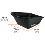 CARRETILLA PLASTICA LLANTA REF 6'BAS/TUB