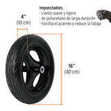 CARRETILLA 6FT3 IMPONCHABLE, BASTIDOR TUBULAR, TRUPER EXPERT