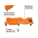 CAMA DE PLASTICO 40' PARA MECANICO, TRUPER