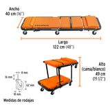 CAMA / BANCO DE 48' PARA MECANICO, TRUPER