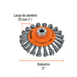 CARDA CIRCULAR TRENZADA PARA ESMERILADOR 14191