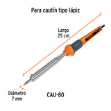 CAUTMN 80 W TIPO LAPIZ PARA TRABAJO PESADO, TRUPER