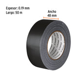 CINTA NEGRA PARA DUCTO 50MM X 48MM, ESPESOR 0.19MM, TRUPER