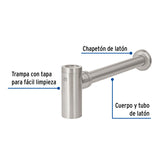 CISPOL DE BOTE P/LAVABO MINIMALISTA S/CONTRA, SATMN, 1-1/4'