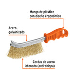 CEPILLO CURVO ANTI-CHISP, ALAMBRE ONDULADO