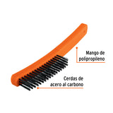 CEPILLO DE ALAMBRE C/MGO 3X17 HILERAS