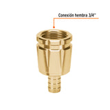 CONECTOR 1/2' HEMBRA ROBUSTO DE ALUMINIO, TRUPER