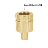 CONECTOR 5/8' HEMBRA ROBUSTO DE ALUMINIO, TRUPER