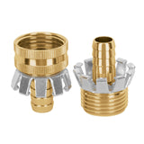 JUEGO DE CONECTORES 1/2' MACHO/HEMBRA TIPO GARRA DE ALUMINIO