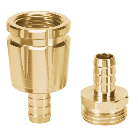 JUEGO DE CONECTORES 1/2' MACHO/HEMBRA ROBUSTOS DE ALUMINIO