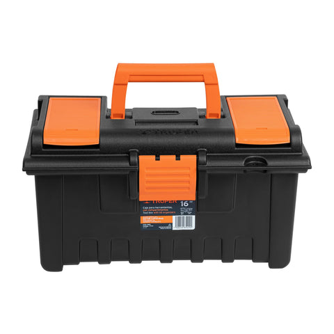 CAJA 16" CON COMPARTIMENTOS, NARANJA