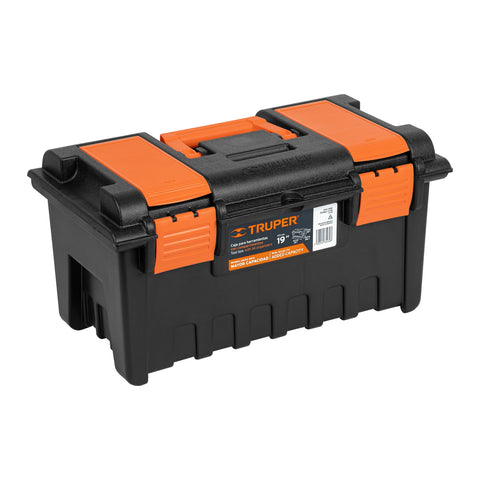 CAJA 19" CON COMPARTIMENTOS, NARANJA