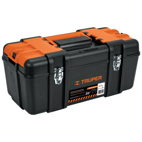 CAJA PARA HERRAMIENTA 20" CON COMPORTAMIENTOS , BROCHES METALICOS