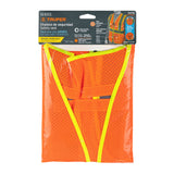 CHALECO DE SEGURIDAD PARA ARNIS, ALTA VISIBILIDAD, NARANJA