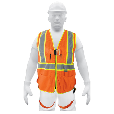 CHALECO DE SEGURIDAD PARA ARNIS, ALTA VISIBILIDAD, NARANJA