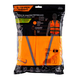 CHALECO DE SEGURIDAD DE ALTA VISIBILIDAD, NARANJA, GRANDE