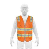CHALECO DE SEGURIDAD DE ALTA VISIBILIDAD, NARANJA, MEDIANO