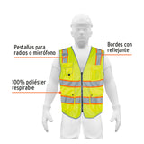 CHALECO DE SEGURIDAD DE ALTA VISIBILIDAD, VERDE, GRANDE