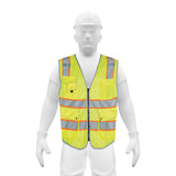 CHALECO DE SEGURIDAD DE ALTA VISIBILIDAD, VERDE, MEDIANO