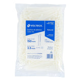 BOLSA CON 1000 CINCHOS PLASTICOS 40LB, 150X3.5 MM, NATURALES